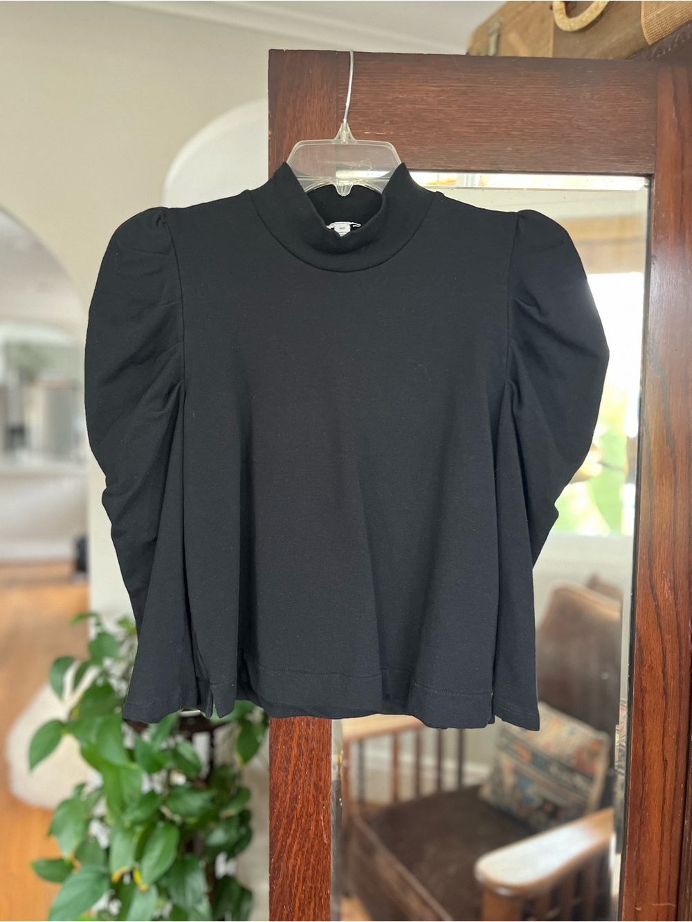 Cuyana French Terry Puff Sleeve Sweatshirt Medium